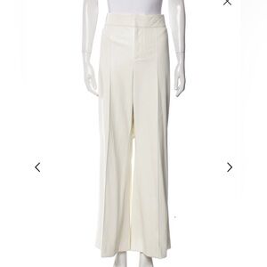 Alice + Olivia Cream Wide Leg Pants